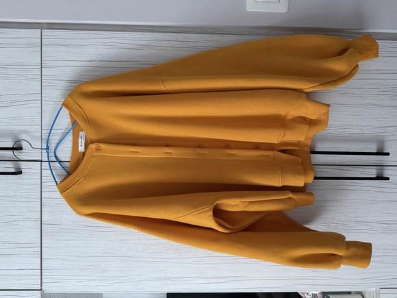 Orange Drop-Shoulder Cardigan - Picture 1 of 2